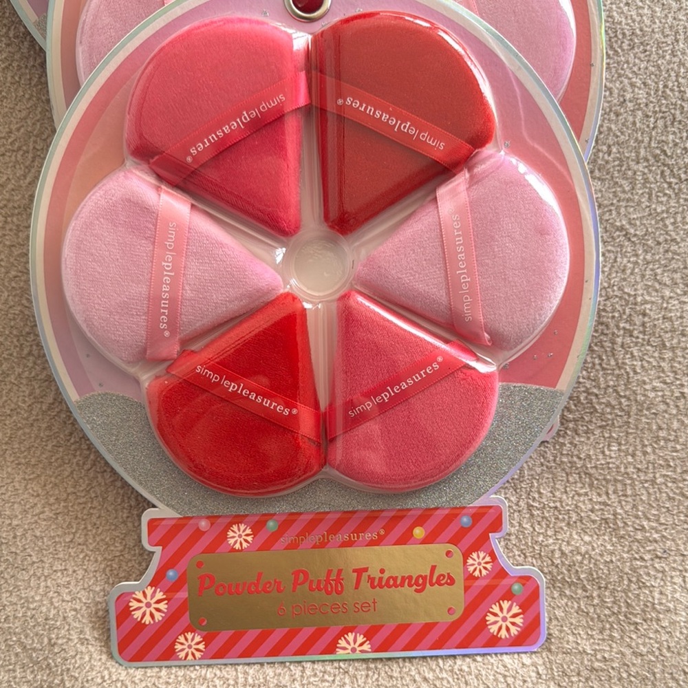 Simply Pleasures Powder Puff Triangles Set 13 all together